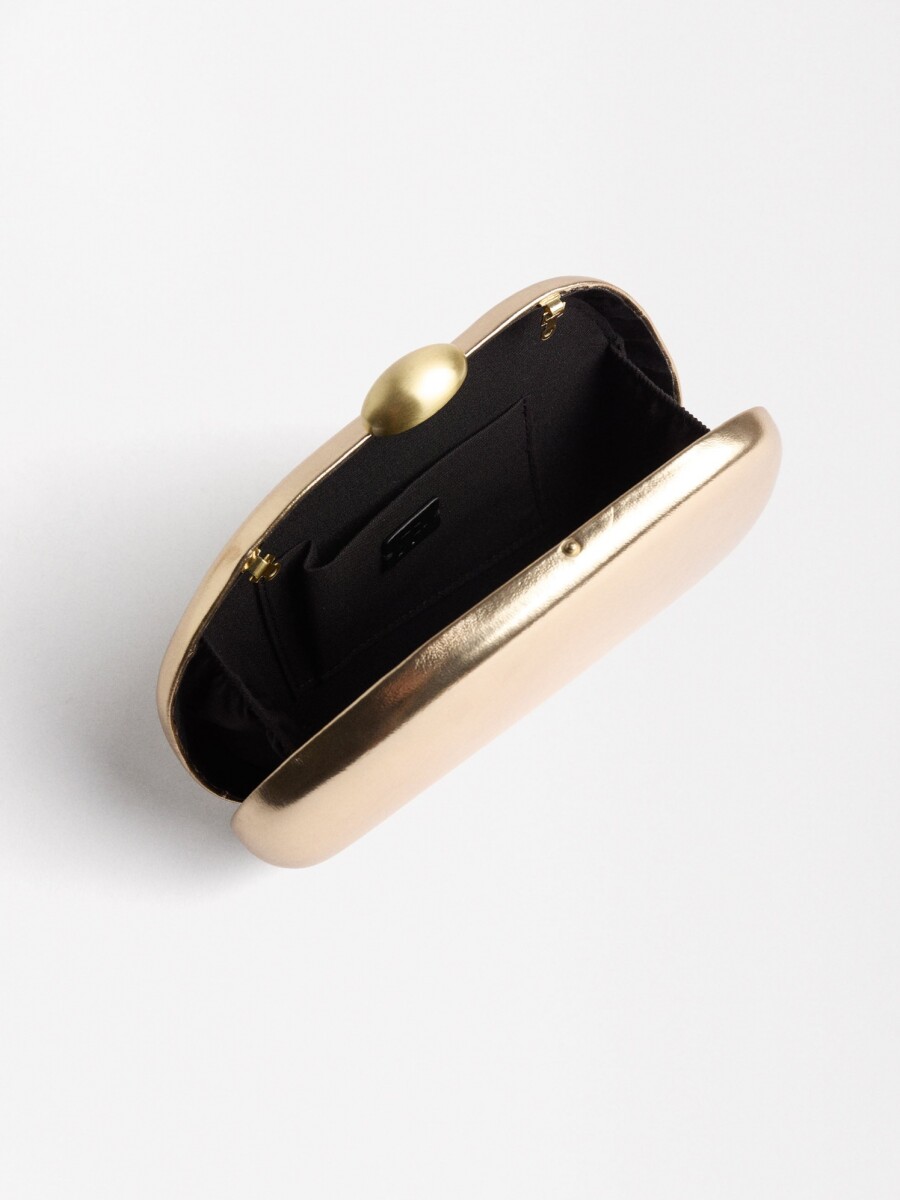 Clutch De Fiesta Metalizado dorado