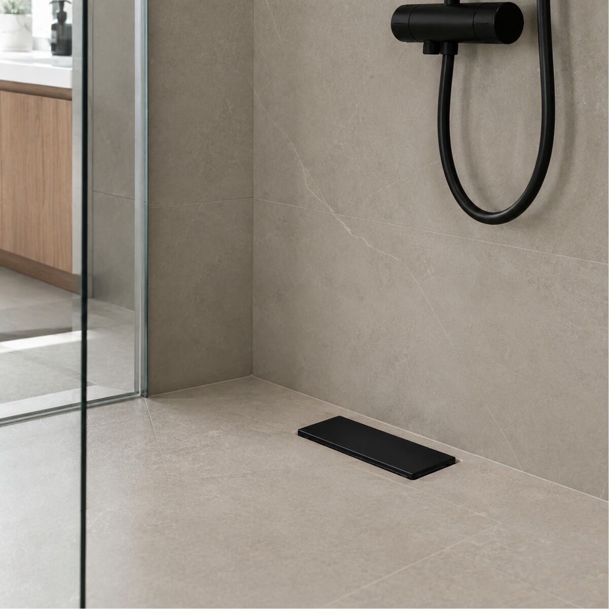 RECEPTACULO LINEAR PVC TAPA NEGRA 25CM Receptaculo Linear Pvc Tapa Negra 25cm