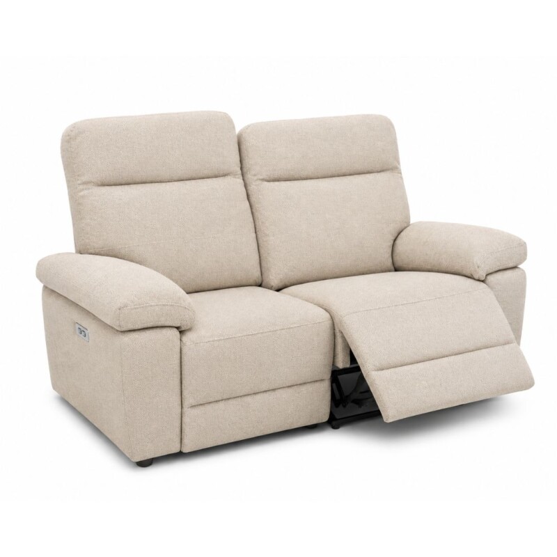 Sofá Recliner Eléctrica 2 Cuerpo Beige Sofá Recliner Eléctrica 2 Cuerpo Beige