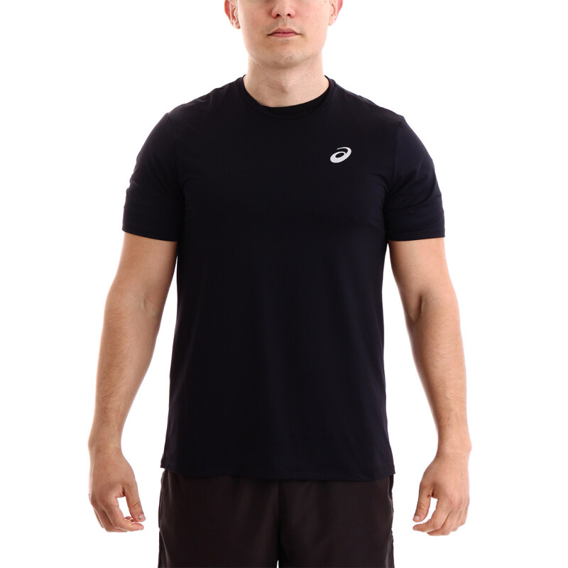 Asics M CORE RUNNING PA SS TEE BLACK Negro