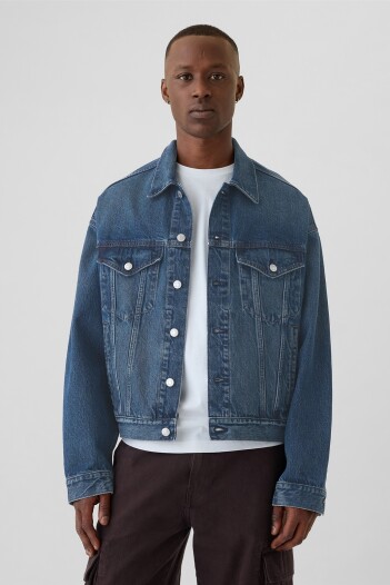 Campera Jean Hombre Dark Wash Indigo 119