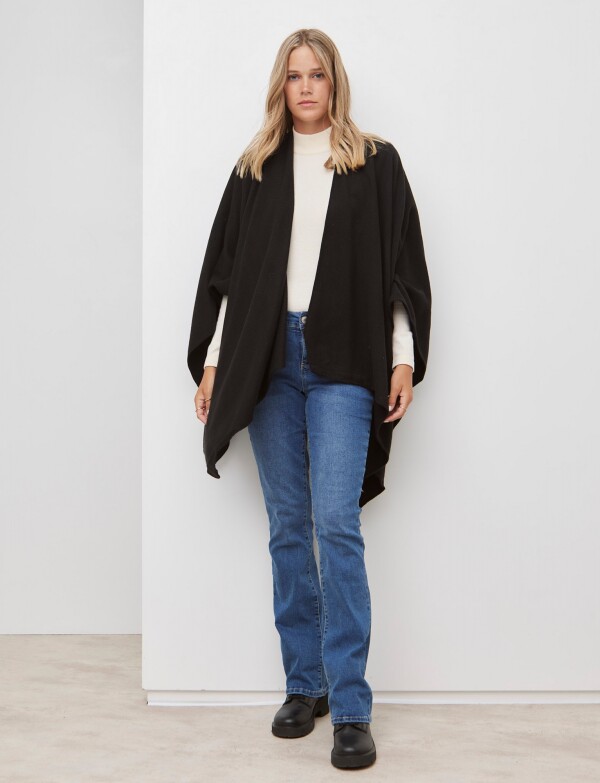 Ruana Super Soft NEGRO