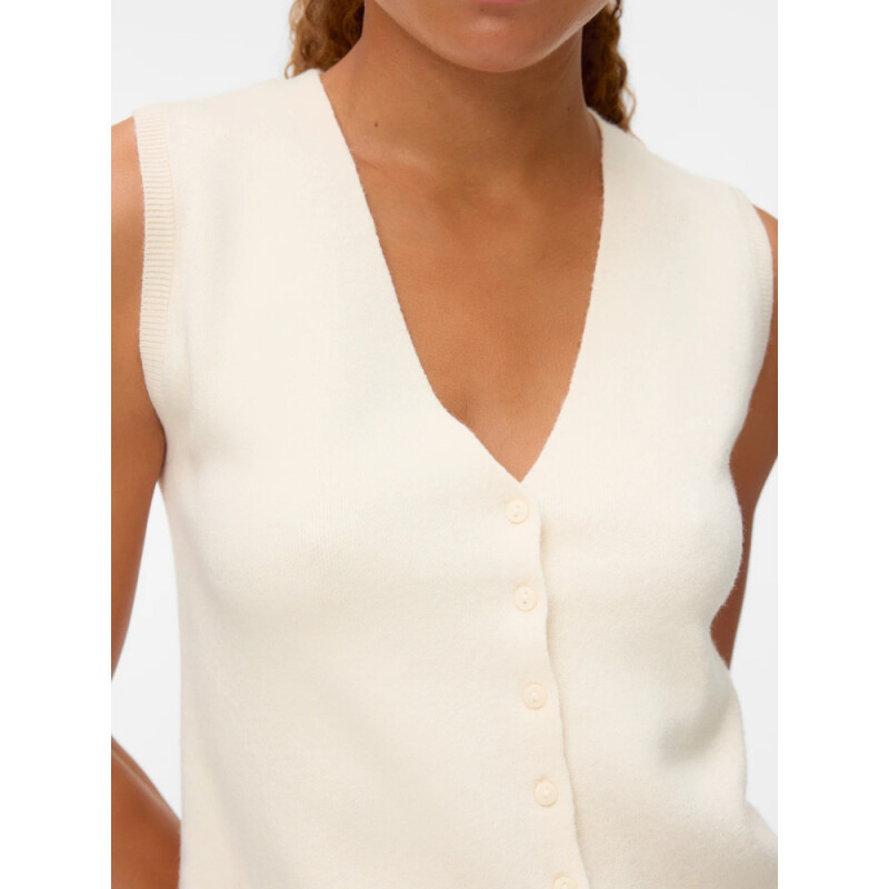 VMGOLD SL V-NECK VEST BIRCH