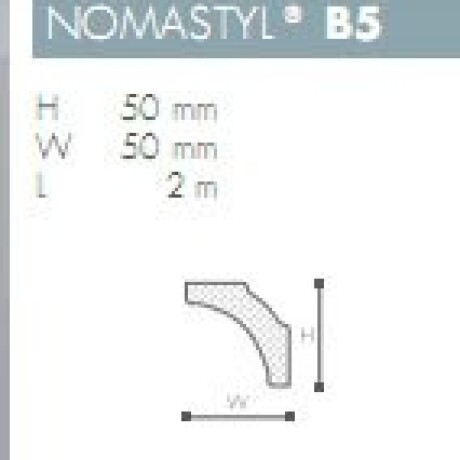 MOLDURA POLIESTIRENO NOMASTYL- B5 - 2 mts - N/A