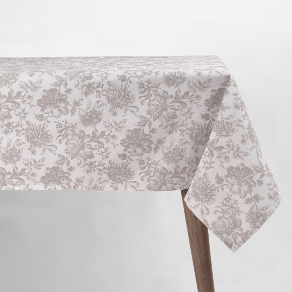 Mantel Premium Flores Beige 150 x 210