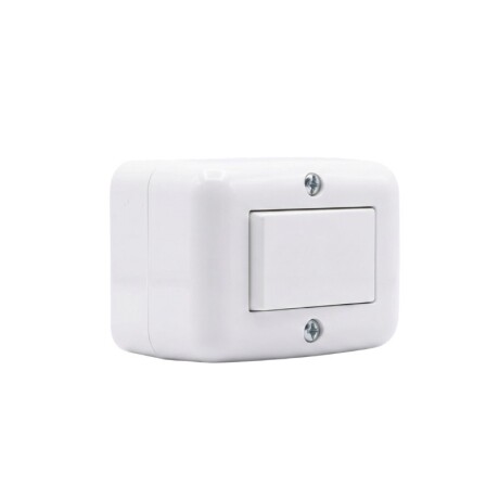 CAJA EXTERIOR CON INTERRUPTOR UNIPOLAR ATENEA Caja Exterior con Interruptor Unipolar Atenea Blanco
