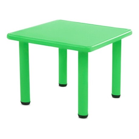 Mesa Cuadrada de Plástico y Metal para Niños 60x60cm Verde