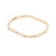Pulsera oro 18 k rígida 2 tonos. Pulsera oro 18 k rígida 2 tonos.