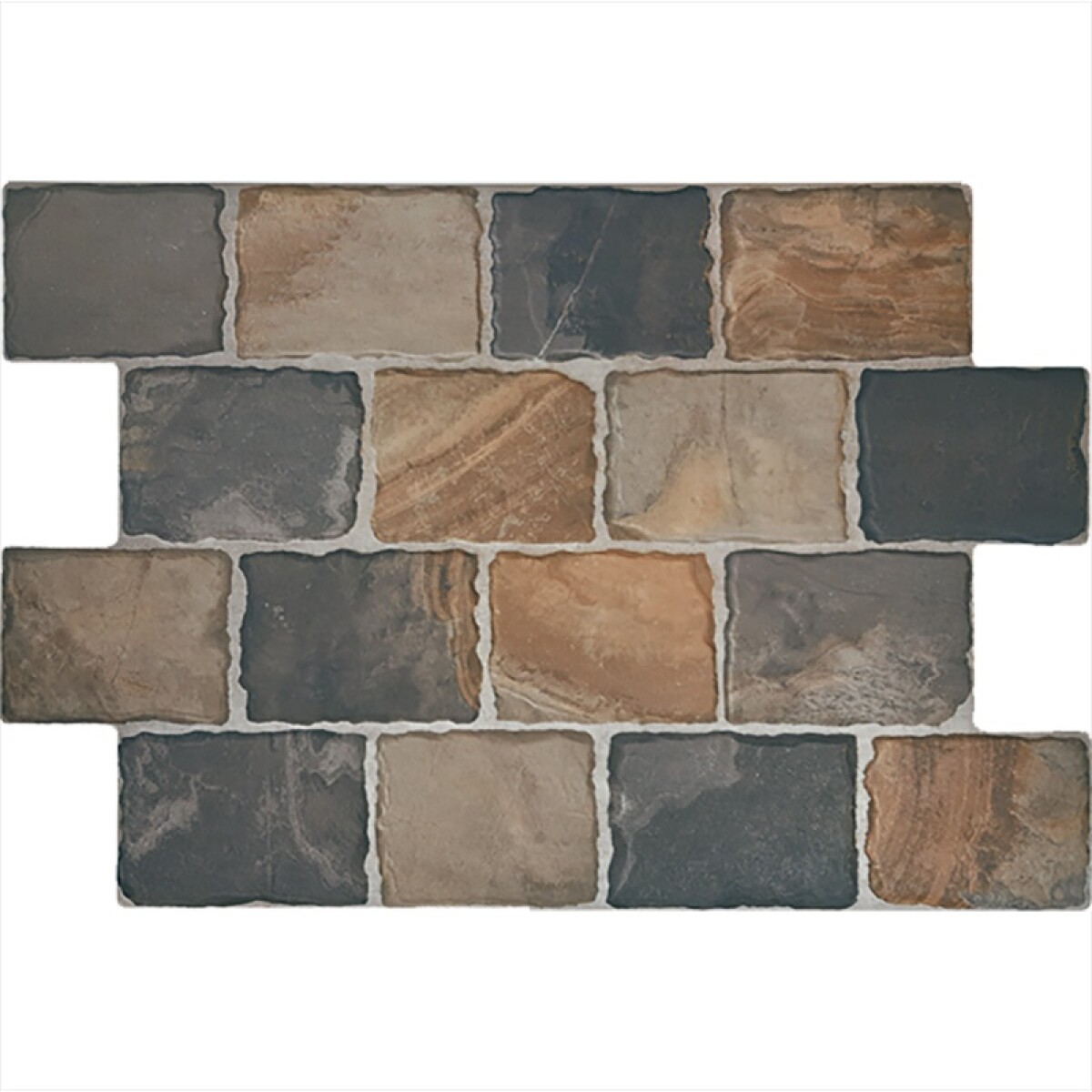 Porcelanato Para Exterior Slate Indian Cobblestone "a" 44.2x66.4 Cm 