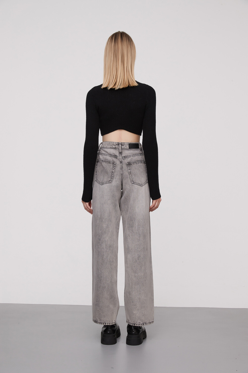 Pantalon Puffs Gris Claro