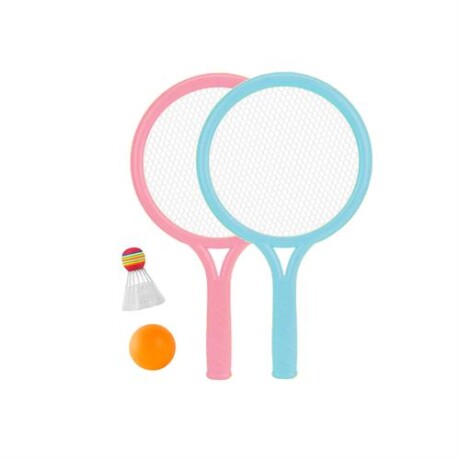 Set de paletas de playa con pelota Rosado