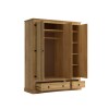 Ropero 3 Puertas 2 Cajones Madera - Linea Mexicana Natural