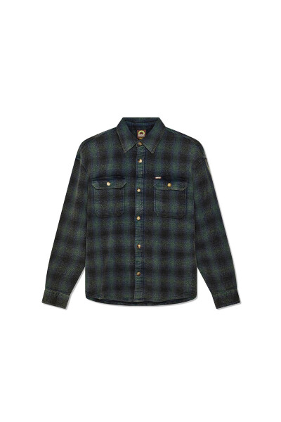 Too Busy To Work Check Shirt Negro