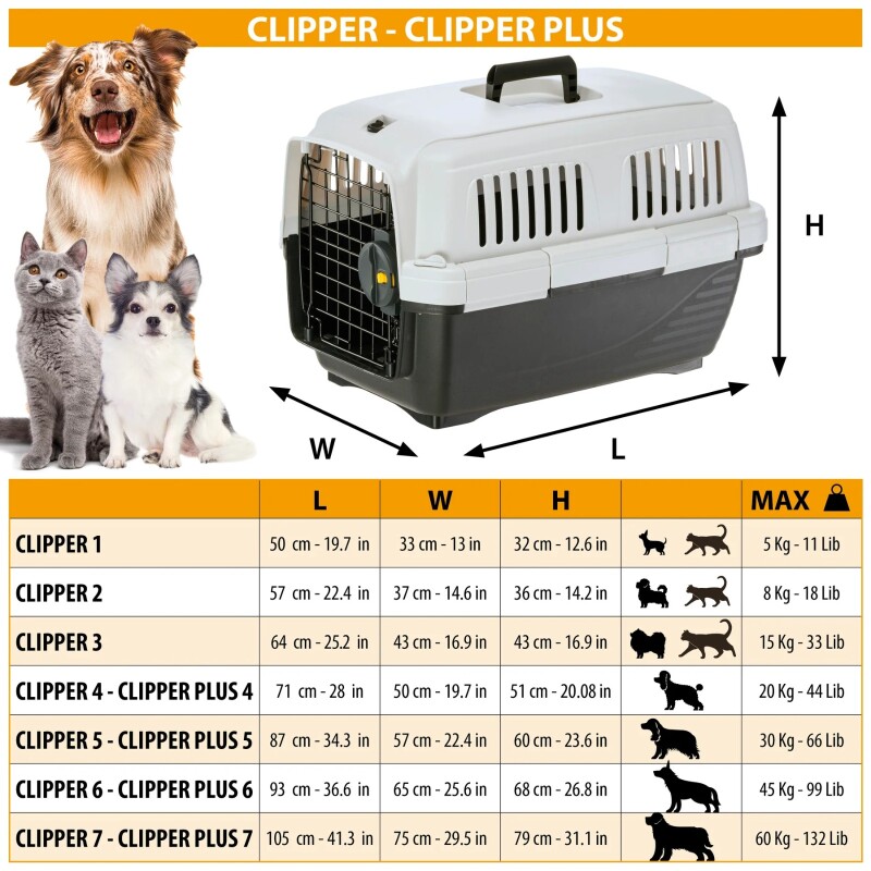 Transportadora Clipper autorizada IATA 6 (93 x 65 x h 68 cms)