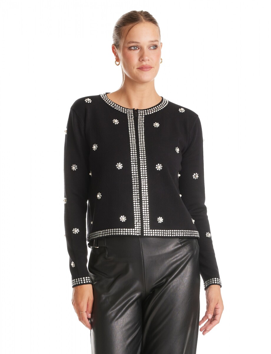 Chaqueta Strass - Negro 