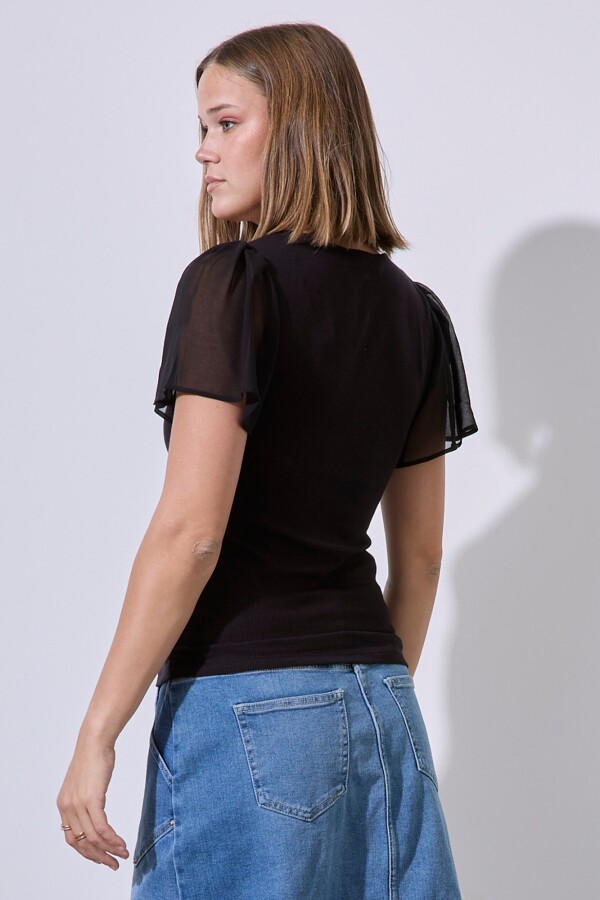 Blusa Combinada NEGRO