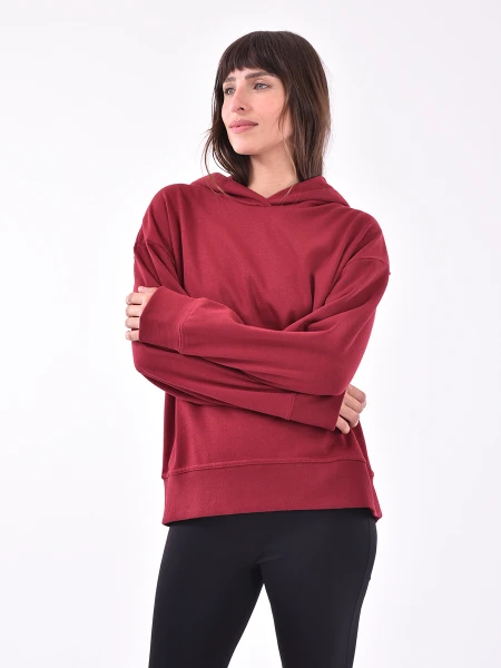 HOODIE DELFINO BORDEAUX
