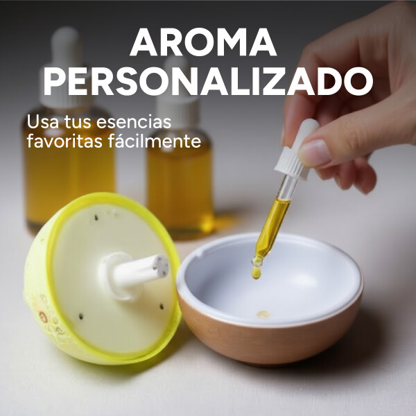 Aromatizante Difusor Ultrasónico De Aceite Esencial Con Led Color Maron Claro