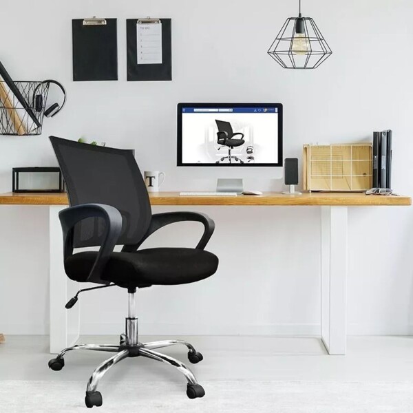Silla De Escritorio Oficina Ejecutiva Ergonomica Soporte Lumbar Piston Clase 2 Tela Mesh Imback Color Negro Silla De Escritorio Oficina Ejecutiva Ergonomica Soporte Lumbar Piston Clase 2 Tela Mesh Imback Color Negro