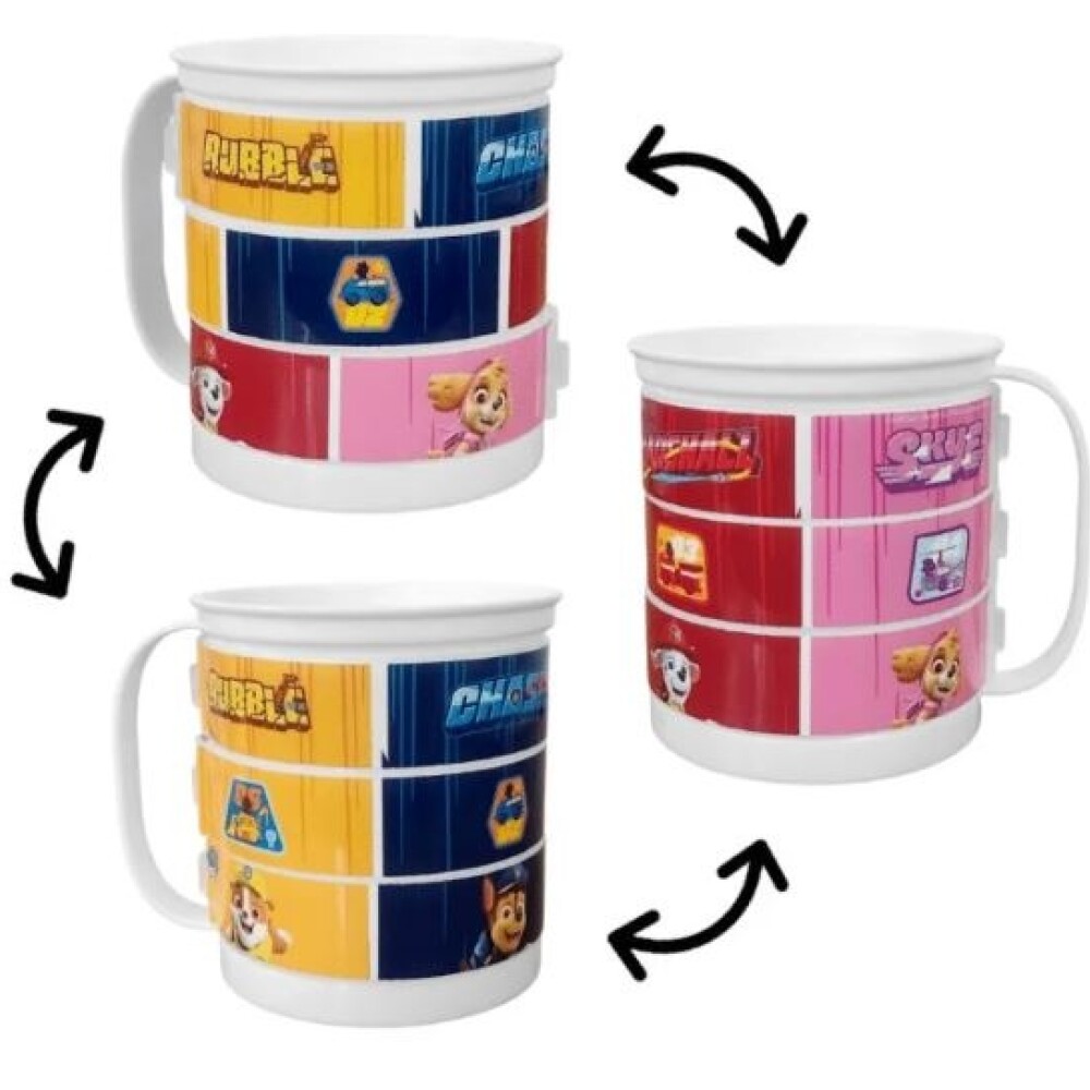 Taza Plástico 360 Ml Puzzle Paw Patrol BAZAR PLASTICO TAZA 360 ML PUZZLE PAW PATROL15126