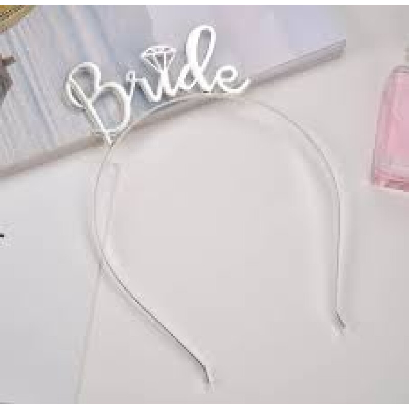 Vincha Metalizada Bride Plateado