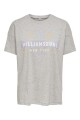Camiseta Cate Oversize Light Grey Melange