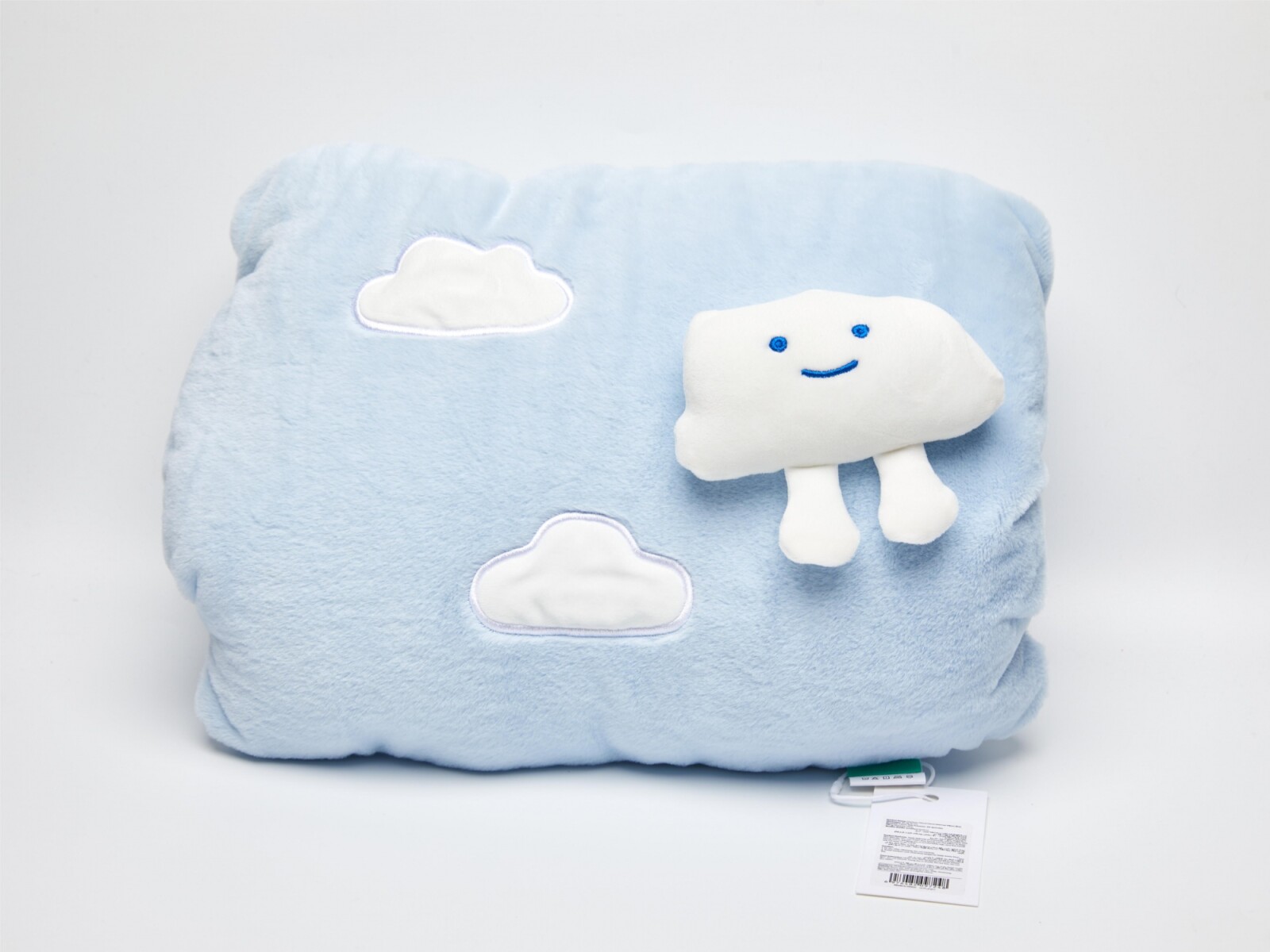 ALMOHADA CALENTADOR DE MANOS NUBE DE DIBUJOS ANIMADOS-AZUL 