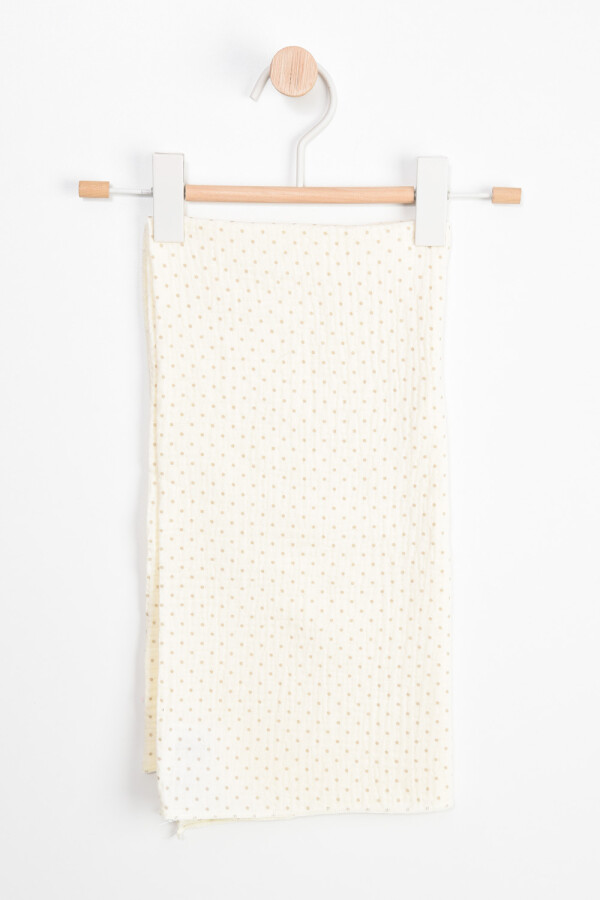 Muselina a lunares Beige Melange