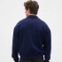 HVYWT LS ZIP POLO NAVY UNIFORM