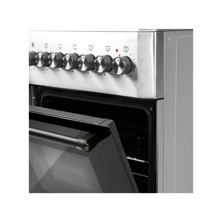 Cocina Combinada Smartlife SL-KS5757C 57x57 Inox con Horno Eléctrico y 4 Hornallas a Gas Cocina Combinada Smartlife SL-KS5757C 57x57 Inox con Horno Eléctrico y 4 Hornallas a Gas