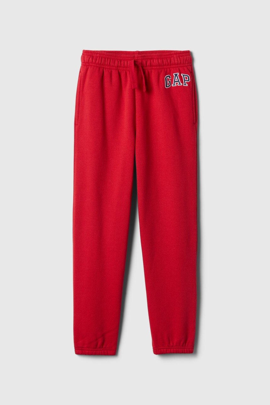 Pantalón Deportivo Logo Gap Niño Modern Red
