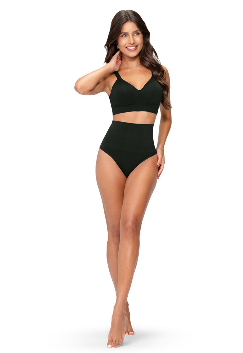 PANSER MODELADORA SIN COSTURAS - NEGRO 