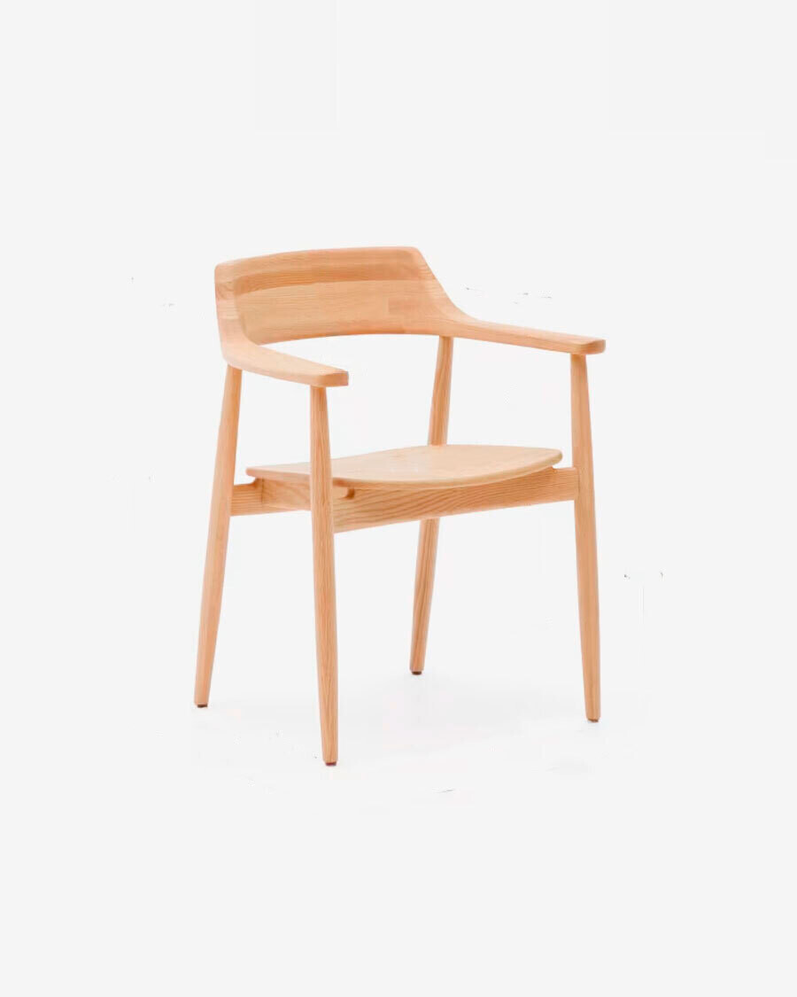 Silla Fondes de madera maciza de roble con acabado natural FSC Mix Credit Silla Fondes de madera maciza de roble con acabado natural FSC Mix Credit
