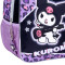 Mochila Disney Kuromi Rock 12 Pulgadas Negro - Violeta