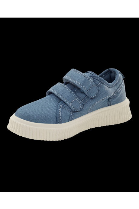Zapatilla con velcro, azul Zapatilla con velcro, azul