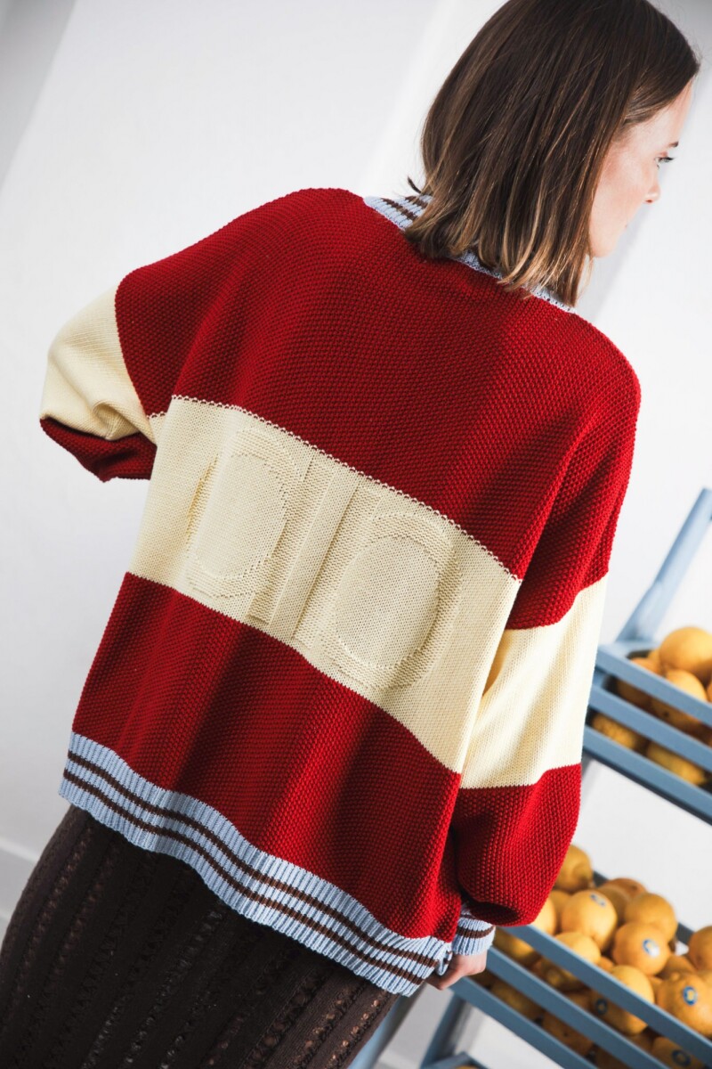 Cardigan New Glory Rojo