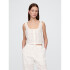 SL BTTN FRONT CINCHED TOP NEW OFF WHITE