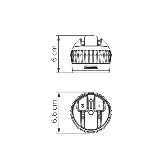 Afilador negro para cuchillos "POFIO" TR7997