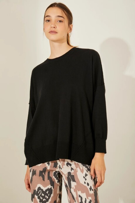POLERA MALENA NEGRO