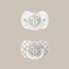CHS+0BRILLA Set X2 Chupetes Sx Pro Fisiologicos 0 A 6 Meses Brilla En La Oscuridad Suavinex Osito Beige