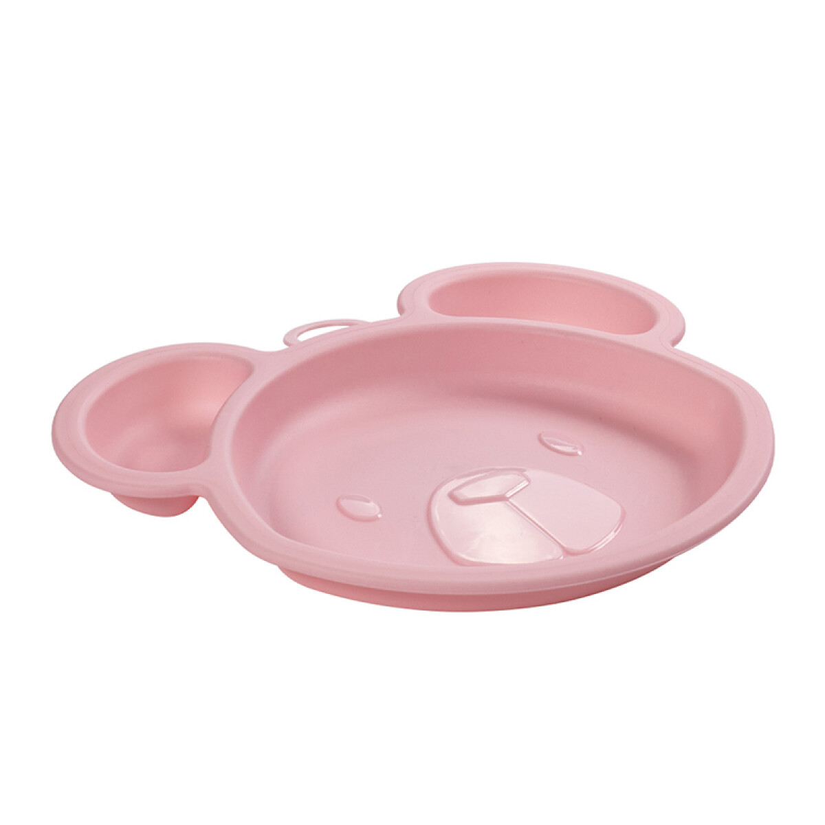 Plato Plástico con Forma 3D para Bebé 268 ml - OSO ROSA 