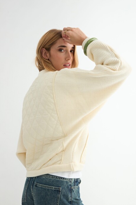 ABRIGO ODORATA C/CIERRE BLANCO