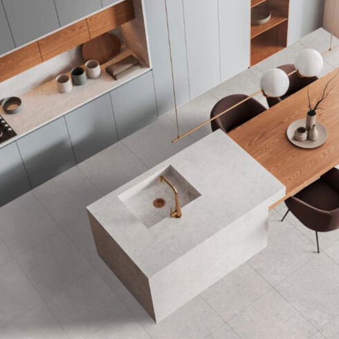 CERAMICA 53X53 CEMENTO SATINADO GRIS ACETINADO RECTIFICADO GAMAS DE GRIS