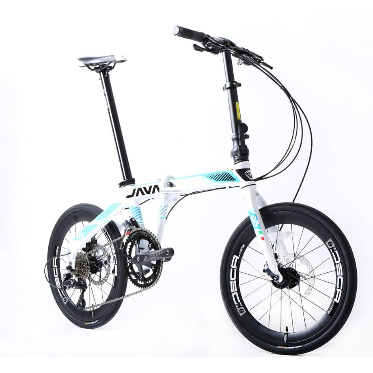 Java - Bicicleta de Ciudad- Plegable Fit. Rodado 20", 18 Velocidades., Color: Titanium. - 001 