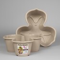 MACETA CUADRADA 29 LITROS BEIGE BEIGE