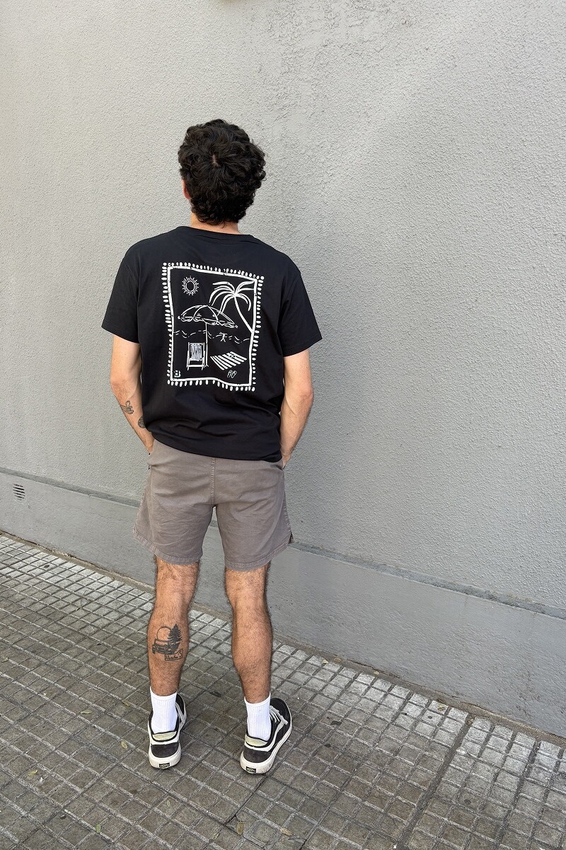 Camiseta Oversize Playa Brixton Negra