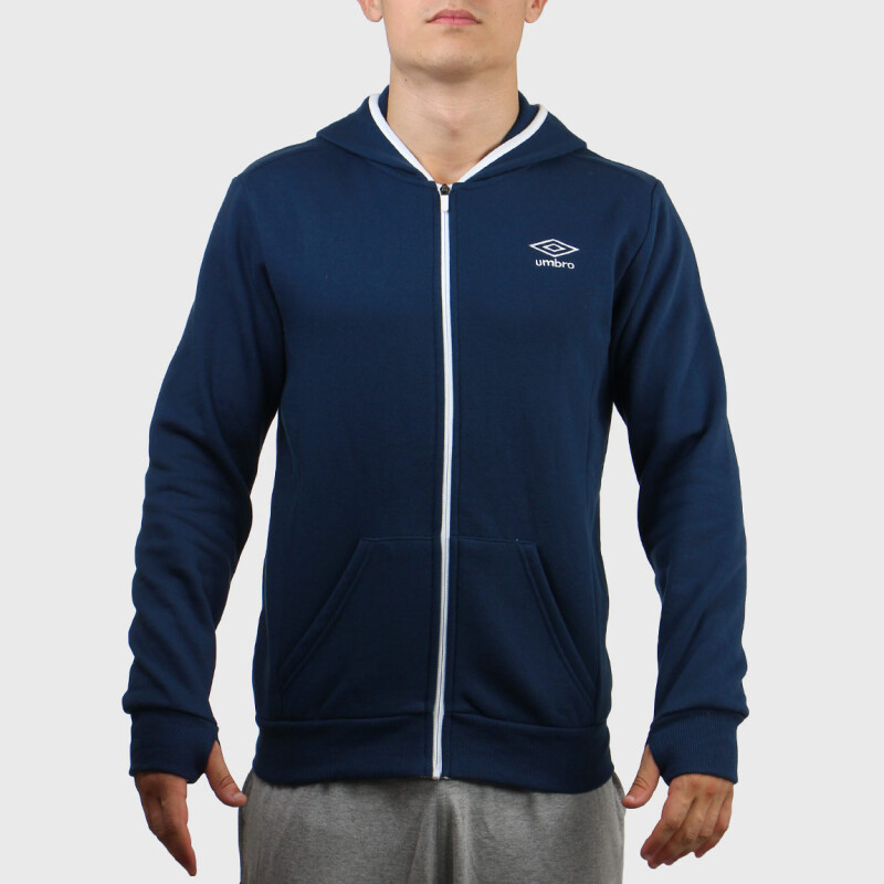 Umbro Campera C/capucha Adulto Felpa Azul