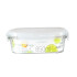 Contenedor acrílico rectangular cierre hermético 850ML Contenedor Acrílico Rectangular Cierre Hermético 850ml