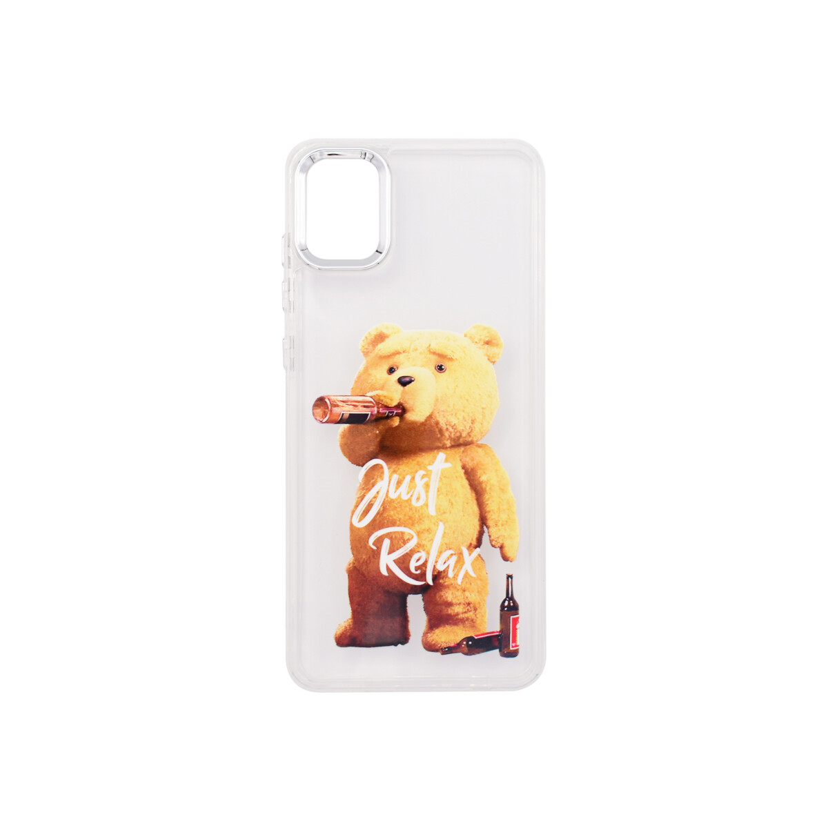 Protector para Samsung Galaxy A05 transparente diseño oso 