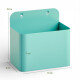 Caja cuadrada pequeña para panel perforado pegboard metálico Turquesa